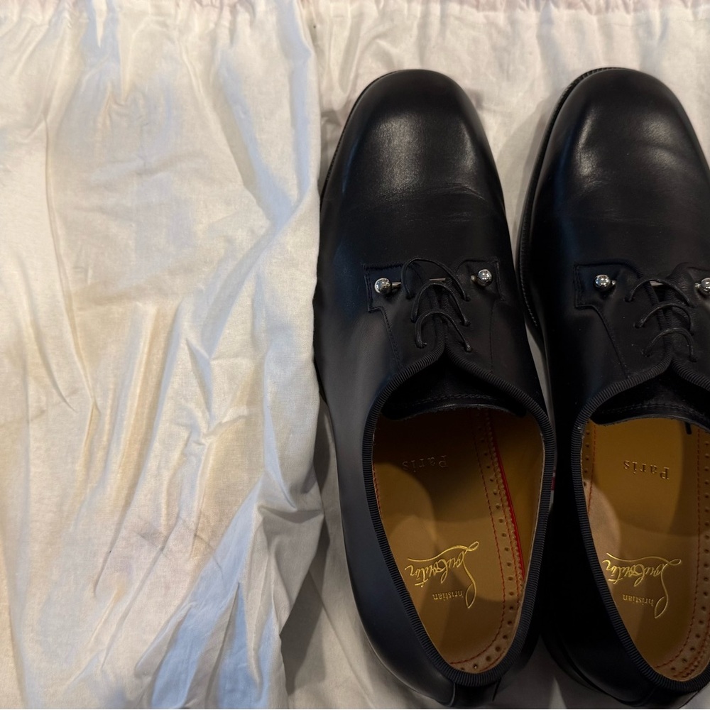 Black Leather Men’s Dress Shoes - Classic Lace-Up